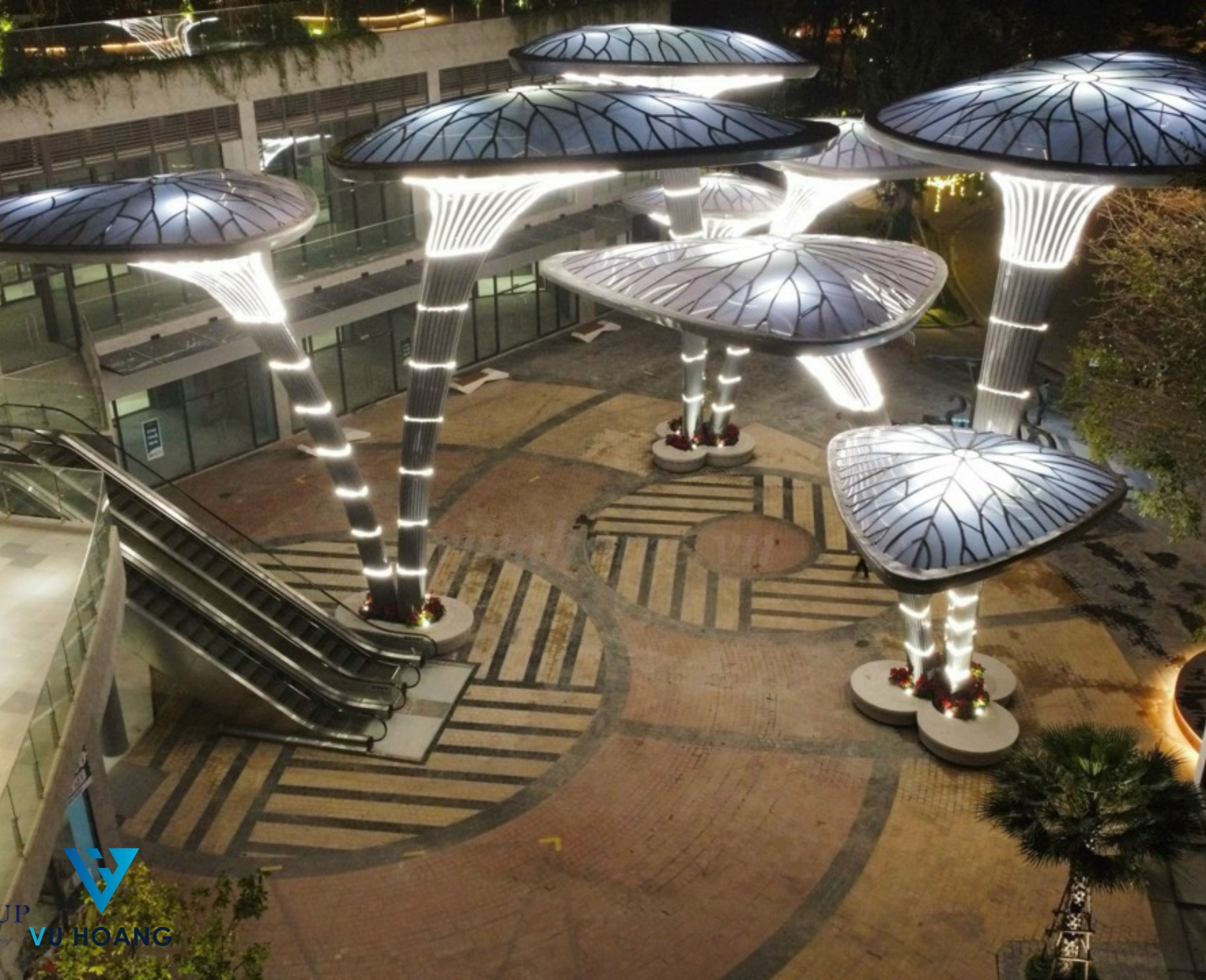 Công trình mái sảnh Ecopark