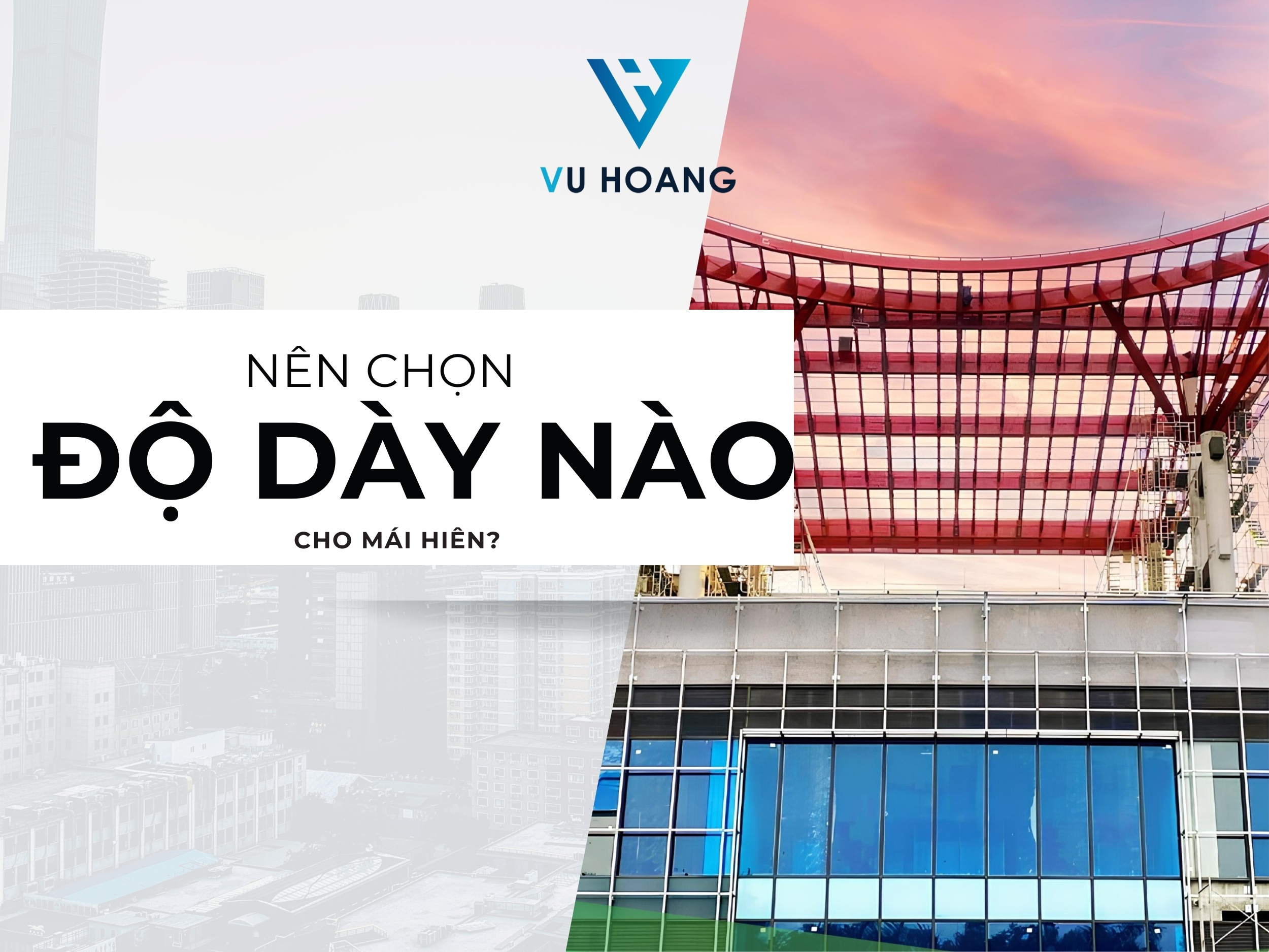 Nên chọn độ dày tấm Polycarbonate nào cho mái hiên? Giải đáp chi tiết