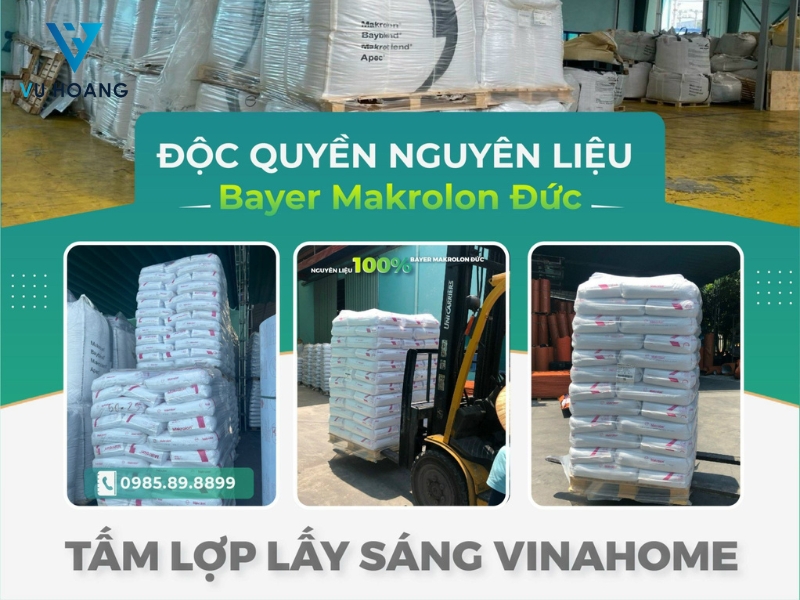Nguyên liệu sản xuất tấm nhựa Polycarbonate