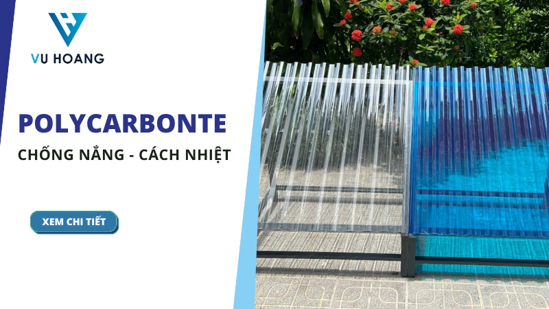 Tấm nhựa lấy sáng Polycarbonate có chống nắng, cách nhiệt không?