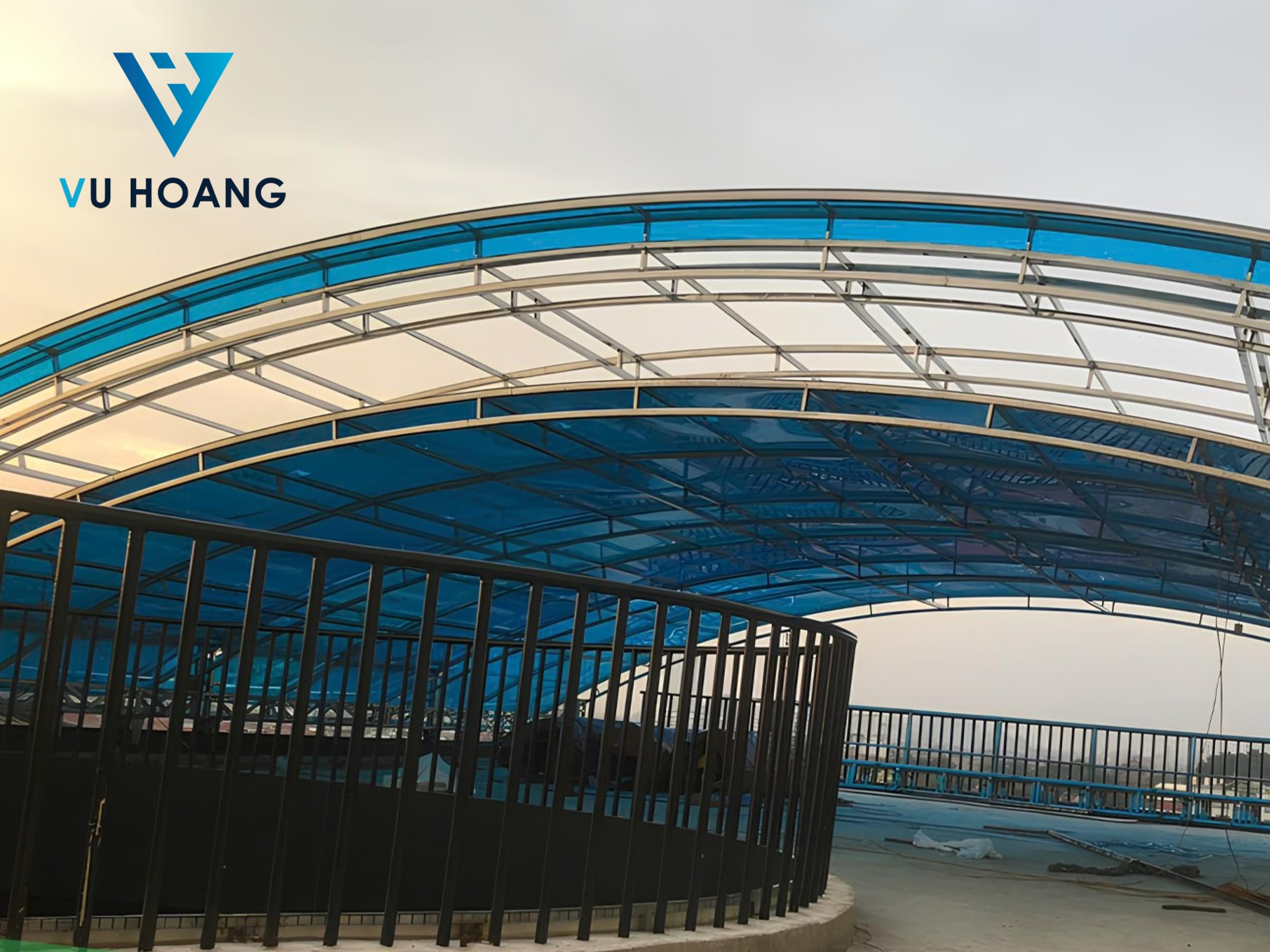 Công trình mái Poly