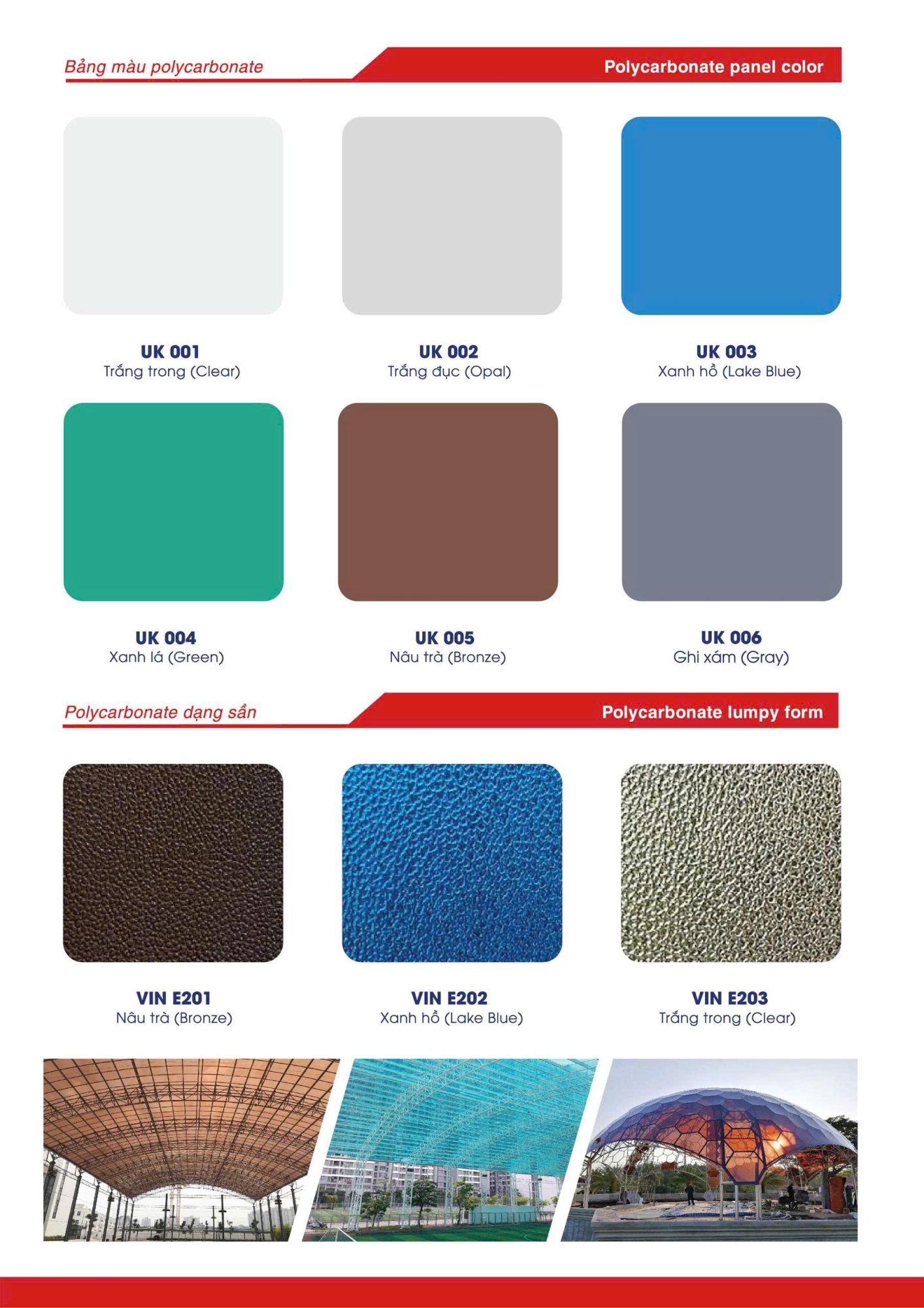 Bảng màu nhựa UK Poly