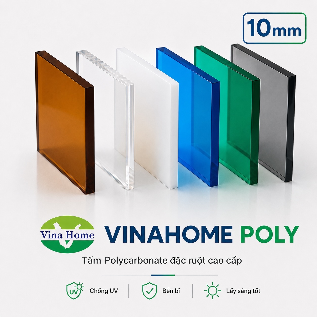 Màu sắc tấm Poly Vinahome