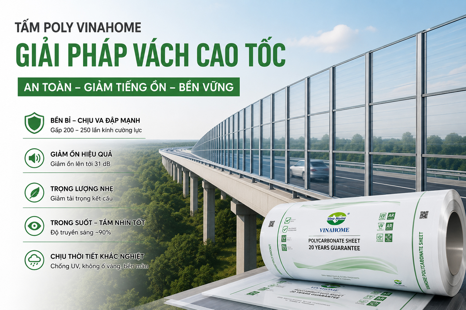 Tấm Poly Vinahome – Giải pháp vách cao tốc an toàn, giảm tiếng ồn